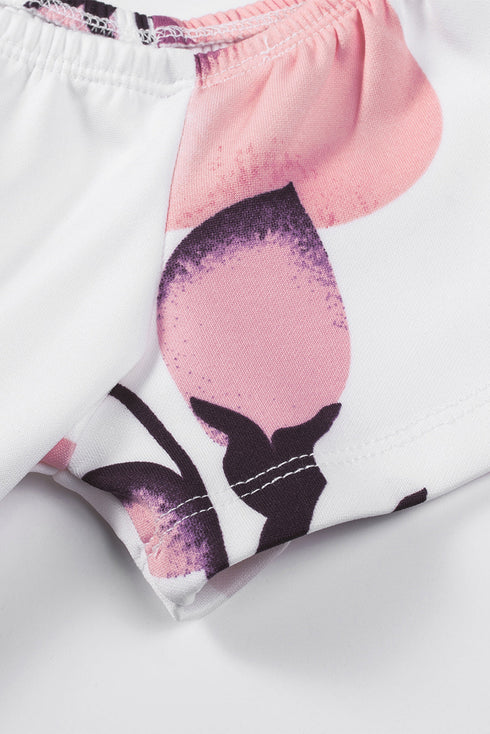 Print Off Shoulder Slit Bodycon Midi Dress
